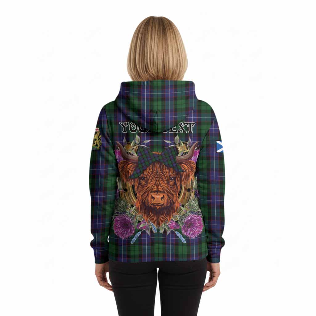 Galbraith Tartan Hoodie Scottish Thistle Heilan Coo