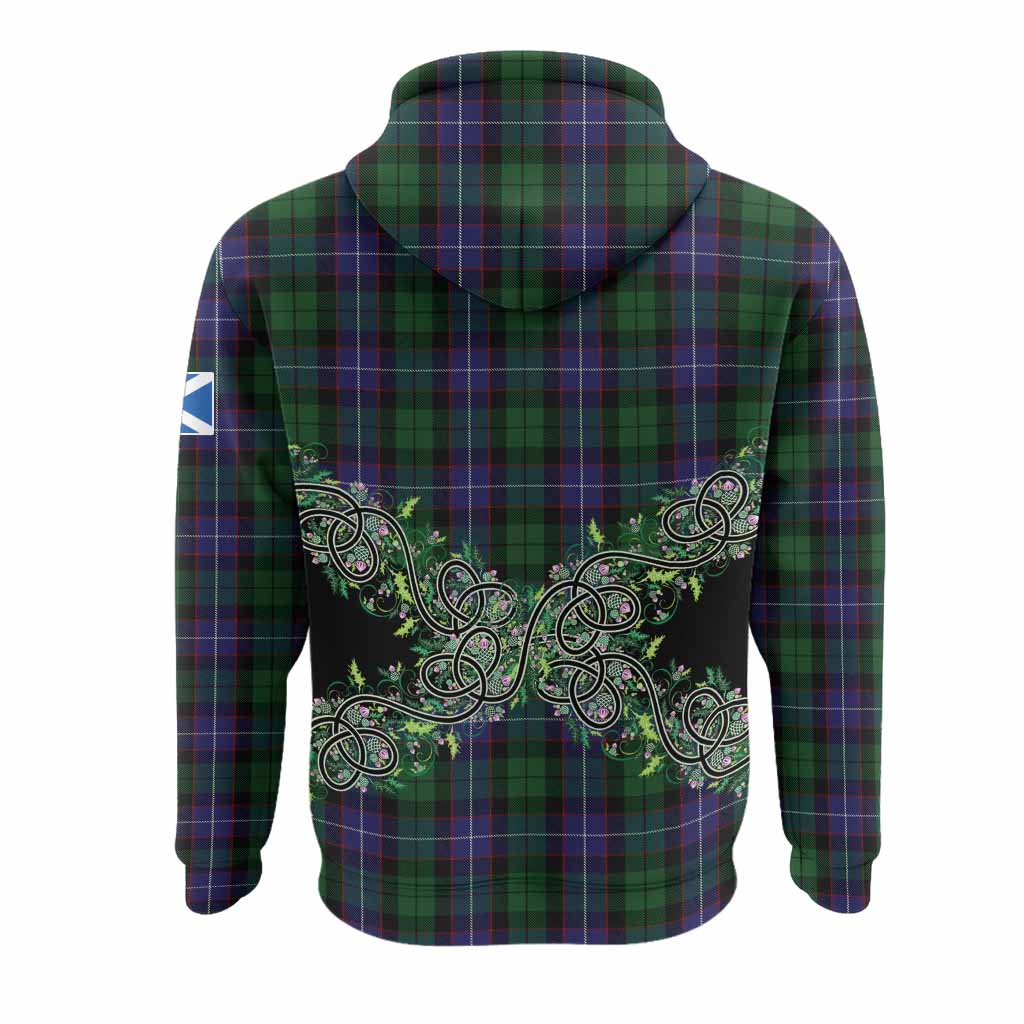 Galbraith Tartan Hoodie Thistle Scottish Spirit