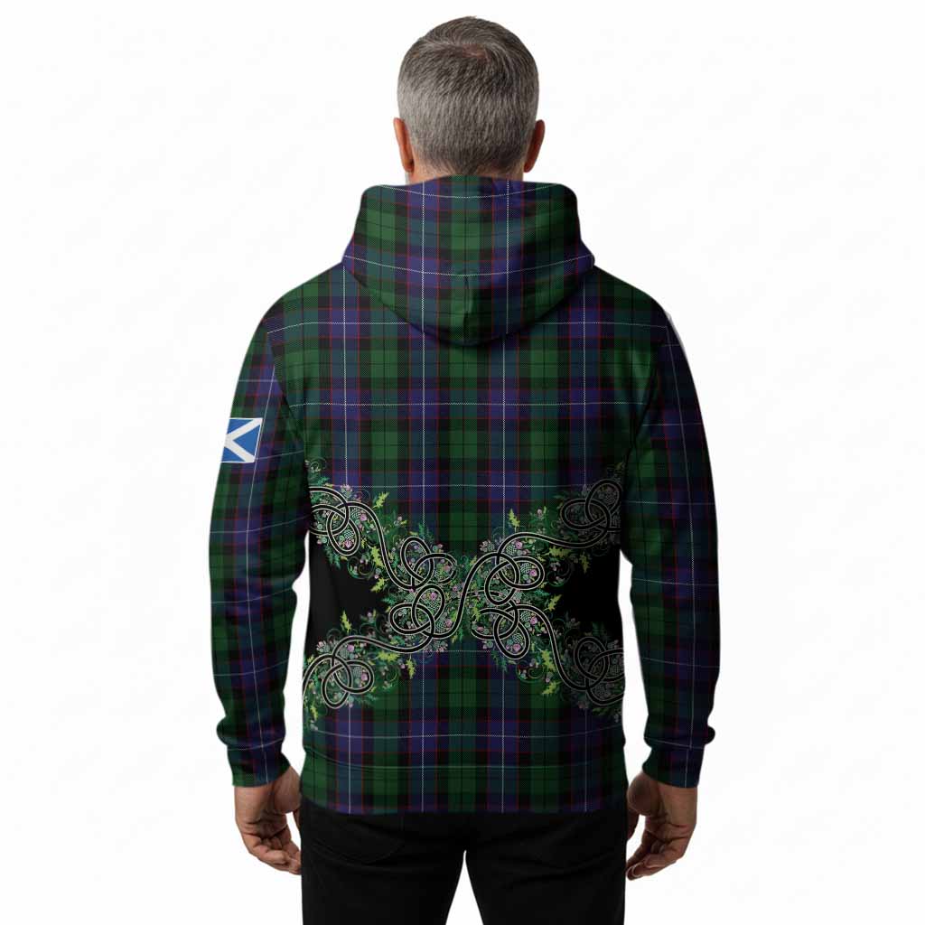 Galbraith Tartan Hoodie Thistle Scottish Spirit