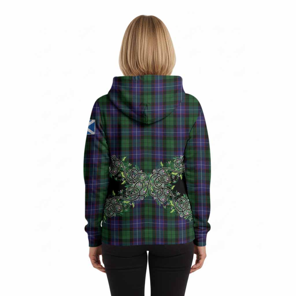 Galbraith Tartan Hoodie Thistle Scottish Spirit