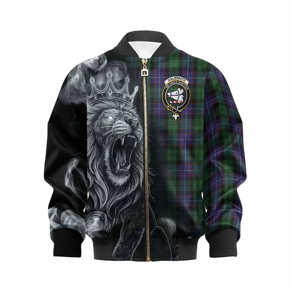 Galbraith Tartan Kid Bomber Jacket Roaring Lion Heritage