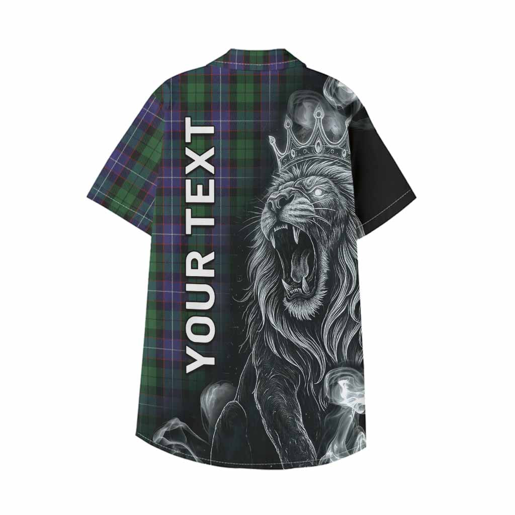 Galbraith Tartan Kid Hawaiian Shirt Roaring Lion Heritage
