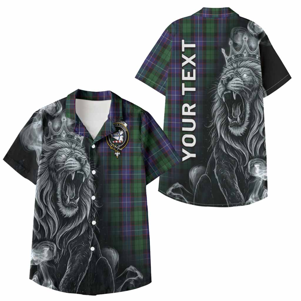 Galbraith Tartan Kid Hawaiian Shirt Roaring Lion Heritage