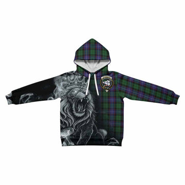 Galbraith Tartan Kid Hoodie Roaring Lion Heritage
