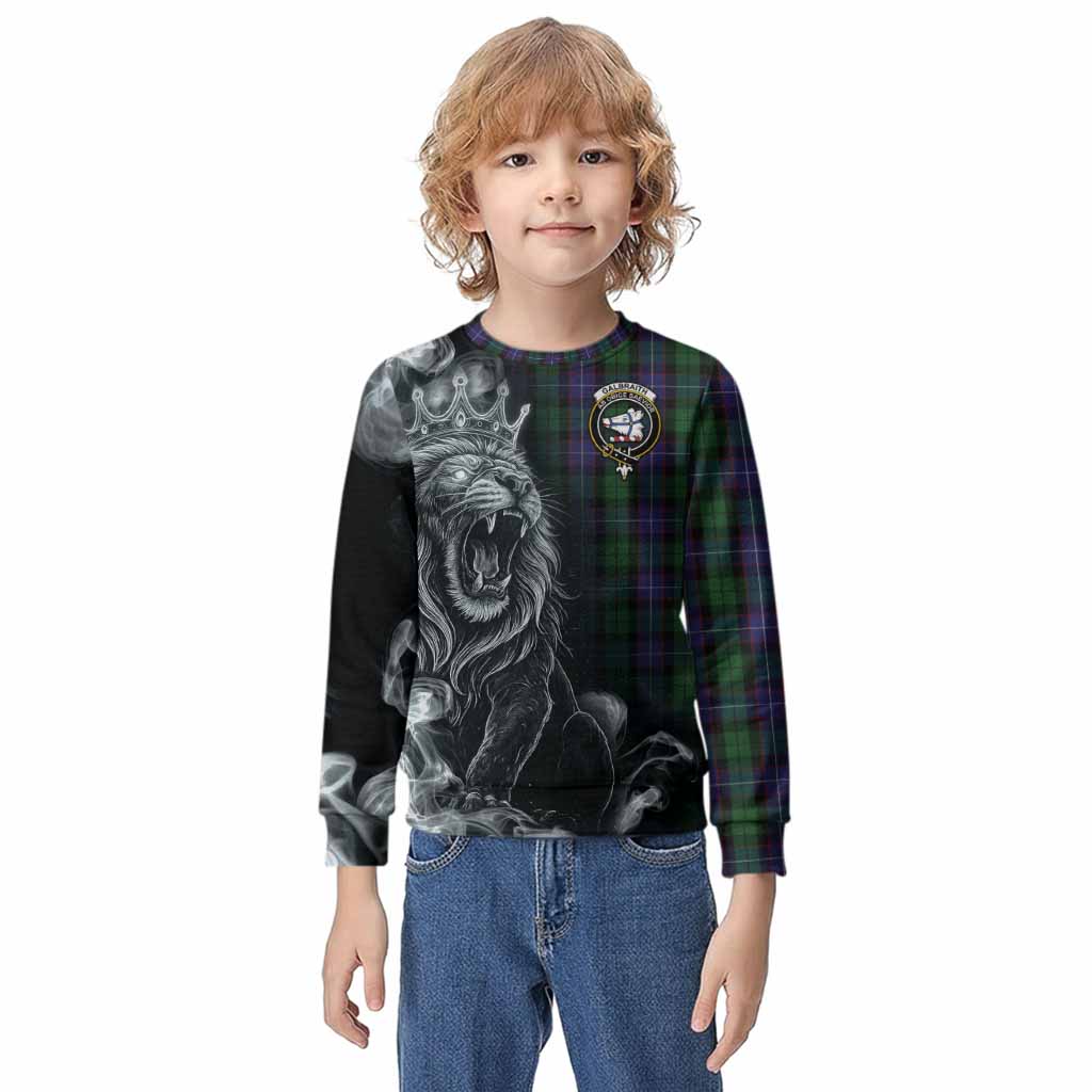 Galbraith Tartan Kid Knitted Sweatshirt Roaring Lion Heritage