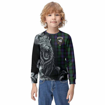 Galbraith Tartan Kid Knitted Sweatshirt Roaring Lion Heritage