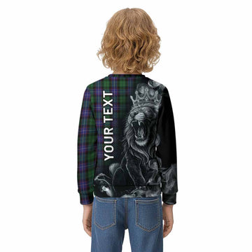 Galbraith Tartan Kid Knitted Sweatshirt Roaring Lion Heritage
