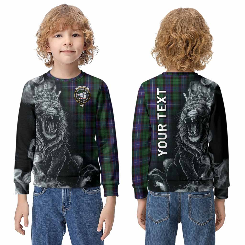 Galbraith Tartan Kid Knitted Sweatshirt Roaring Lion Heritage