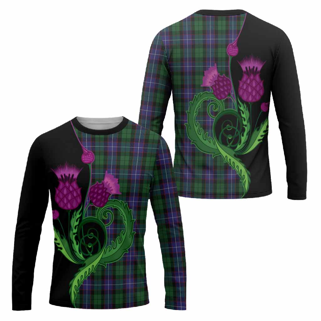 Galbraith Tartan Long Sleeve T-Shirt Traditional Scottish Thistle