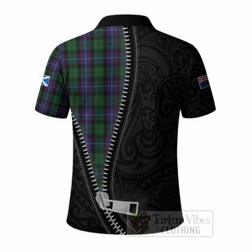 Galbraith Tartan Polo Shirt New Zealand Pattern Unique Zipper Stylized
