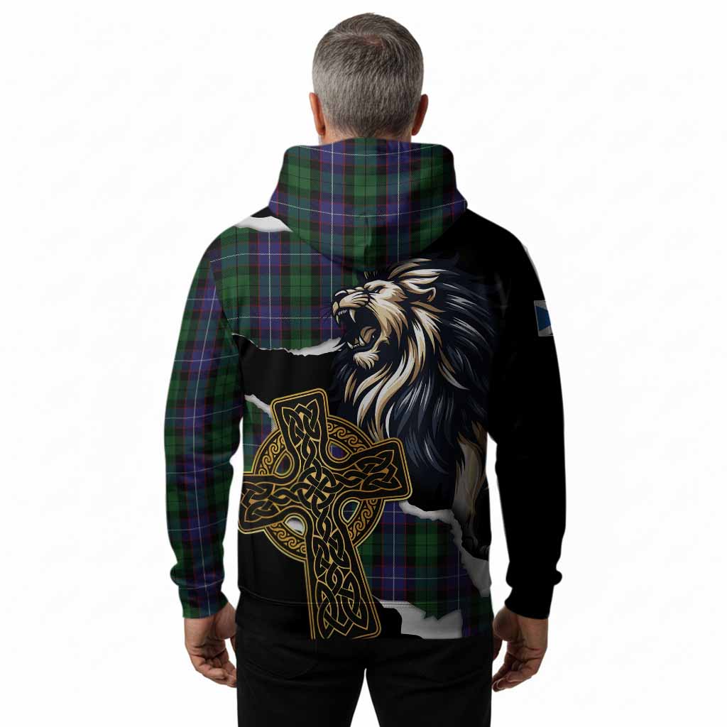 Galbraith Tartan Scottish Hoodie Lion Celtic Heritage