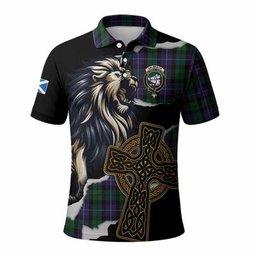 Galbraith Tartan Scottish Polo Shirt Lion Celtic Heritage