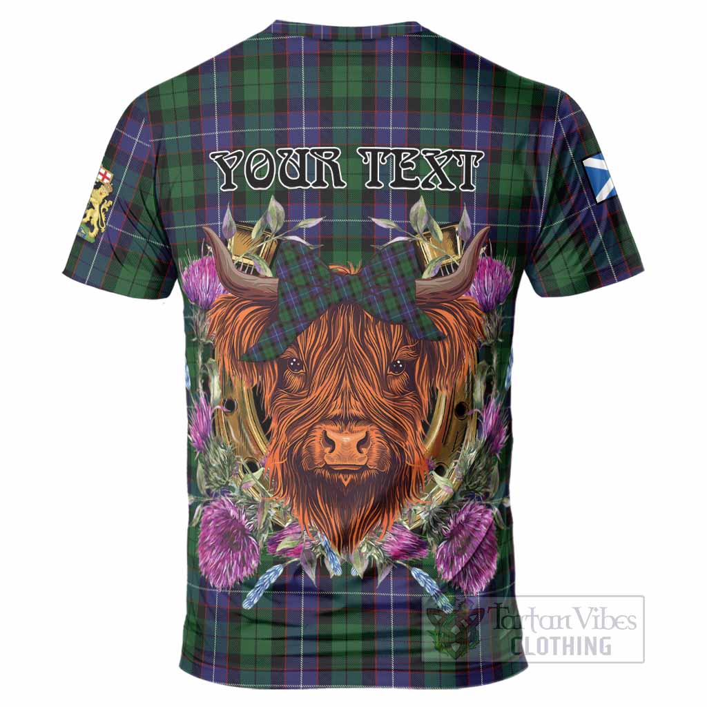 Galbraith Tartan T-Shirt Scottish Thistle Heilan Coo