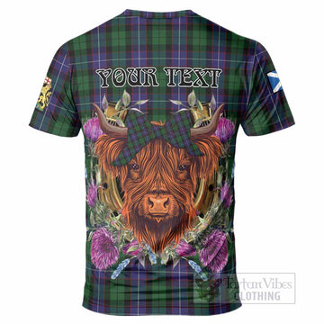 Galbraith Tartan T-Shirt Scottish Thistle Heilan Coo