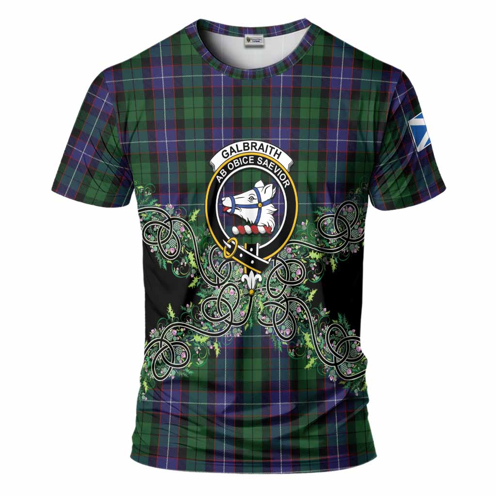 Galbraith Tartan T-Shirt Thistle Scottish Spirit