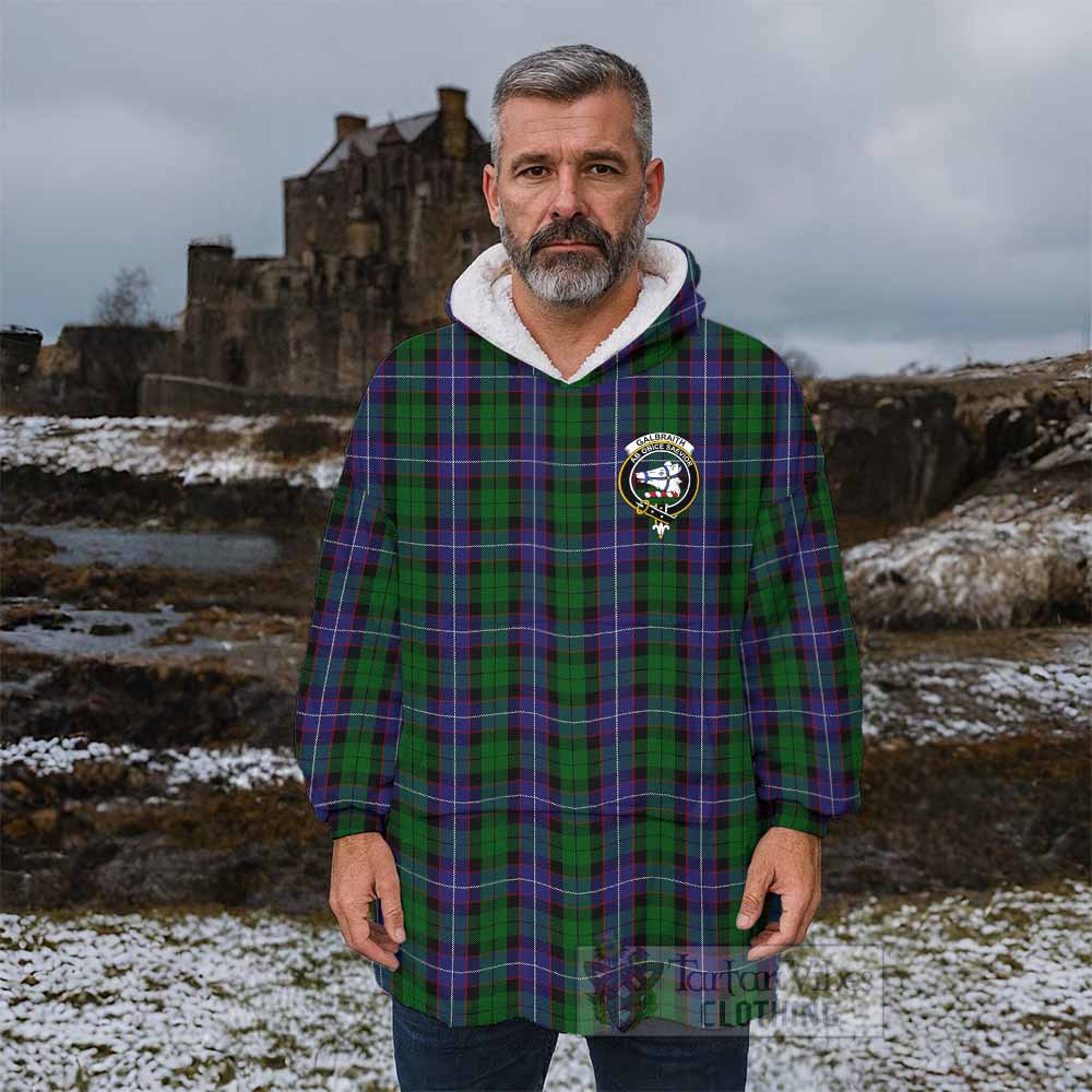 Galbraith Tartan Wearable Blanket with Family Crest - Tartan Vibes Clothing