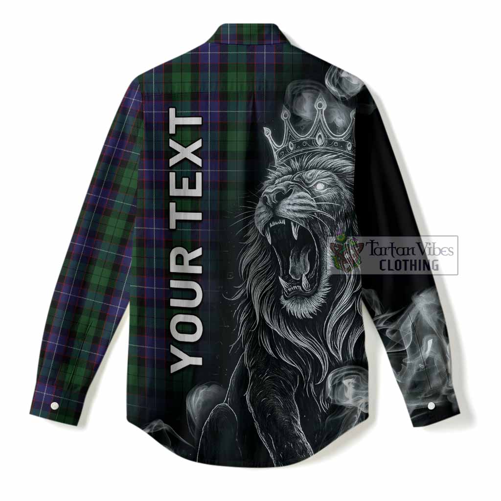 Galbraith Tartan Women Casual Shirt Roaring Lion Heritage