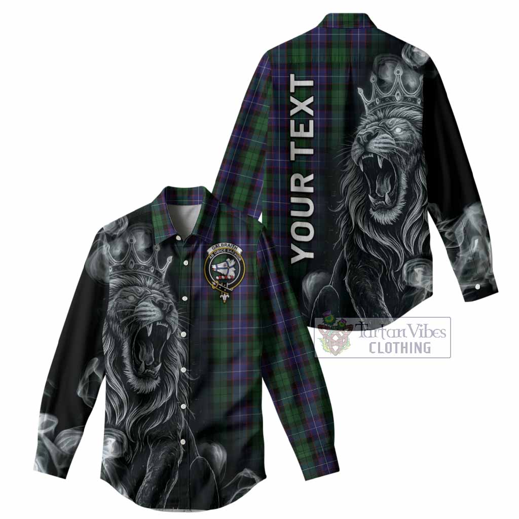 Galbraith Tartan Women Casual Shirt Roaring Lion Heritage