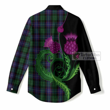Galbraith Tartan Women Casual Shirt Traditional Scottish Thistle