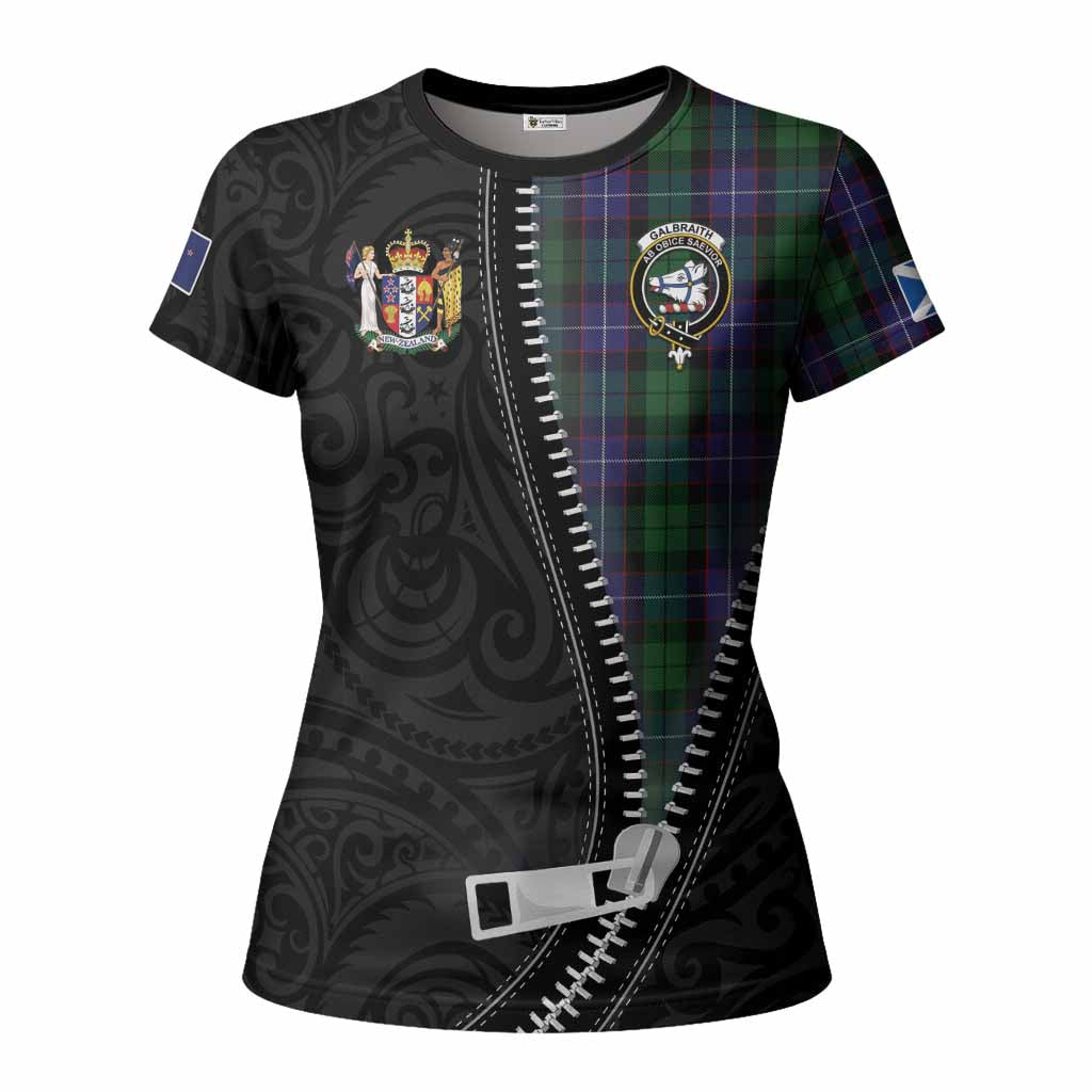 Galbraith Tartan Women T shirt New Zealand Pattern Unique Zipper Stylized