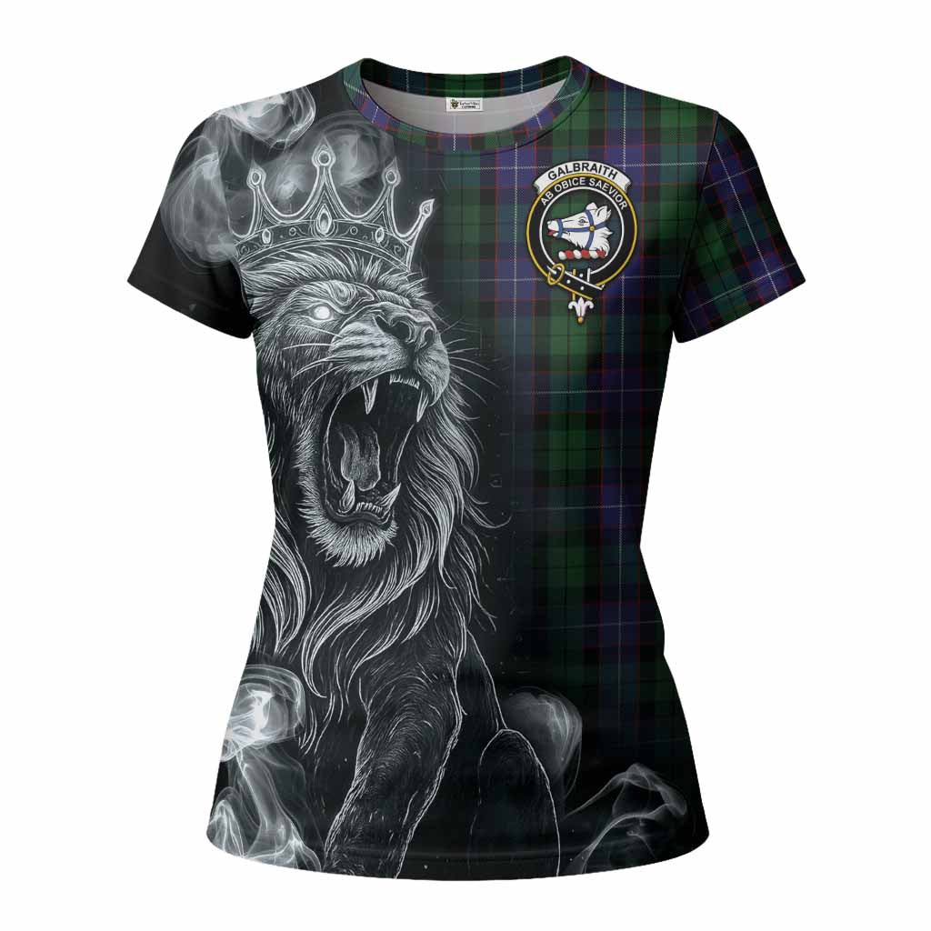 Galbraith Tartan Women T shirt Roaring Lion Heritage