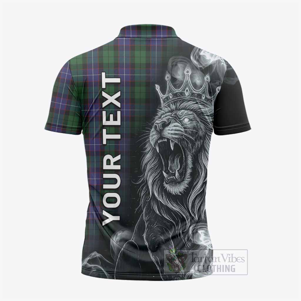 Galbraith Tartan Zipper Polo Shirt Roaring Lion Heritage
