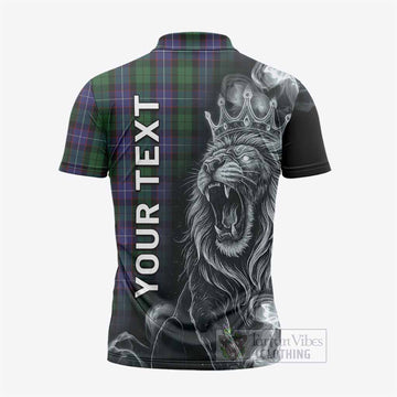 Galbraith Tartan Zipper Polo Shirt Roaring Lion Heritage