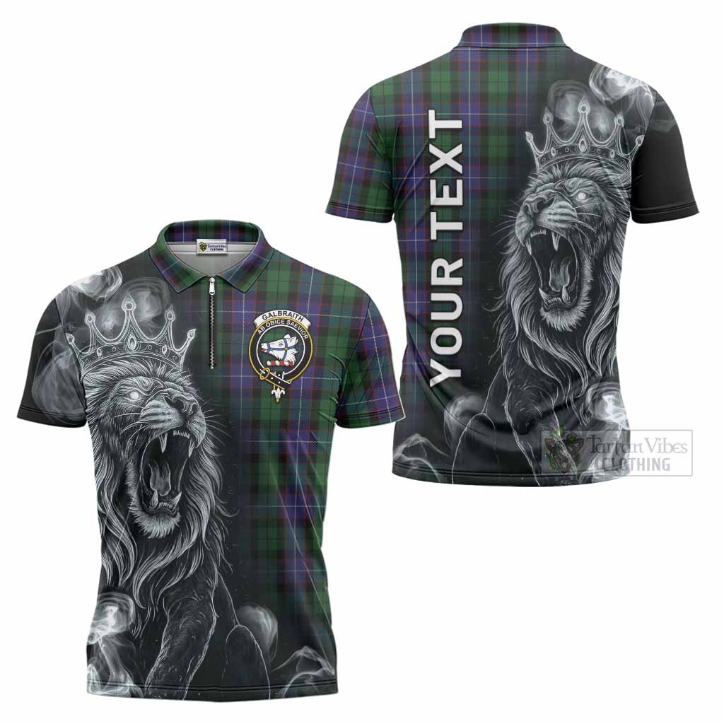 Galbraith Tartan Zipper Polo Shirt Roaring Lion Heritage