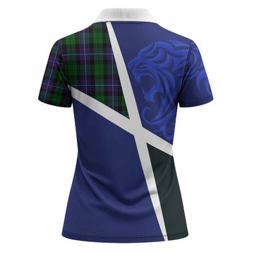 Galbraith The Scottish Football Crest Women Polo Shirt Lion-Tartan Army