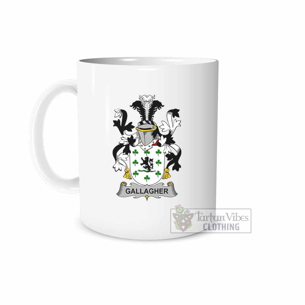 Tartan Vibes Clothing Gallagher Irish Clan Coat of Arms Ceramic Mug