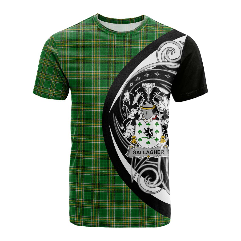Tartan Vibes Clothing Gallagher Irish Clan Cotton T-shirt Celtic Circle Style