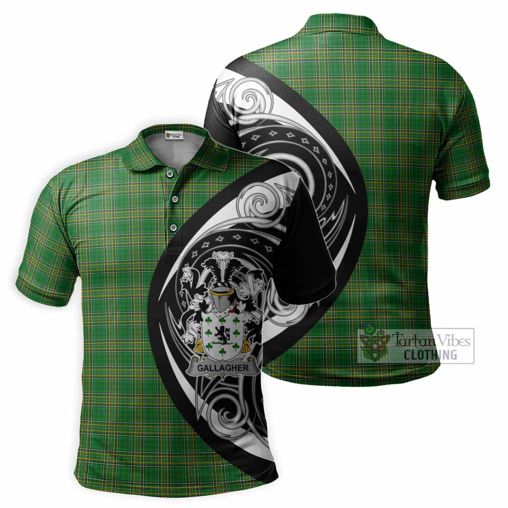 Tartan Vibes Clothing Gallagher Irish Clan Polo Shirt Celtic Circle Style