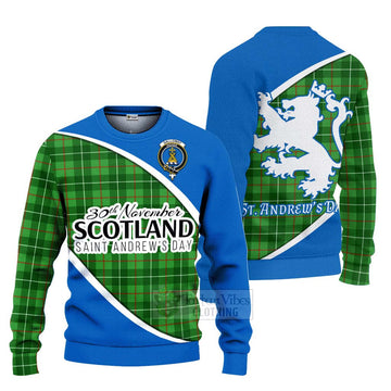 Tartan Vibes Clothing Galloway Family Crest Tartan Knitted Sweater Celebrate Saint Andrew's Day in Style