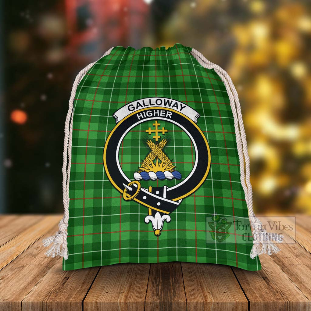 Tartan Vibes Clothing Galloway Tartan Christmas Santa's Bag with Family Crest