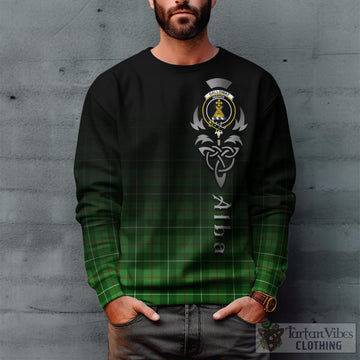 Galloway Tartan Sweatshirt Featuring Alba Gu Brath Family Crest Celtic Inspired