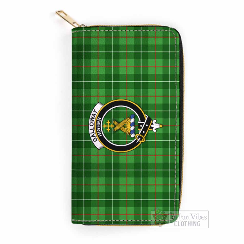 Tartan Vibes Clothing Galloway Tartan Women's Leather Wallet with Family Crest
