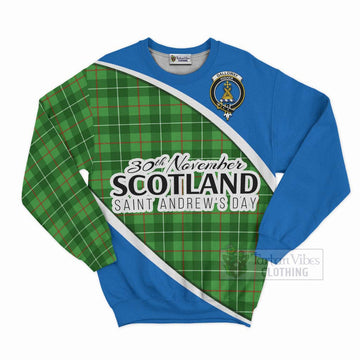Tartan Vibes Clothing Galloway Family Crest Tartan Sweatshirt Celebrate Saint Andrew's Day in Style