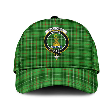 Galloway Tartan Classic Cap with Family Crest