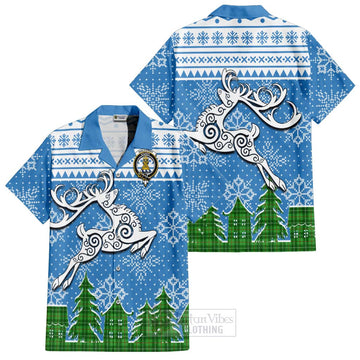 Galloway Clan Christmas Hawaiian Shirt Celtic Reindeer Style