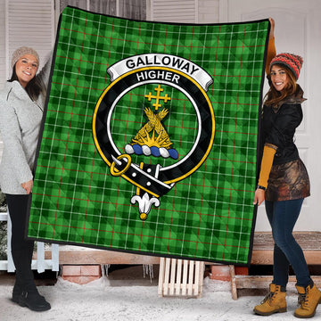 galloway-tartan-quilt-with-family-crest