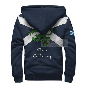 Galloway Tartan Lion Rampant Sherpa Hoodie Proudly Display Your Heritage with Alba Gu Brath and Clan Name