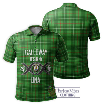 Galloway Tartan Polo Shirt with Family Crest DNA In Me Style - Tartanvibesclothing Shop