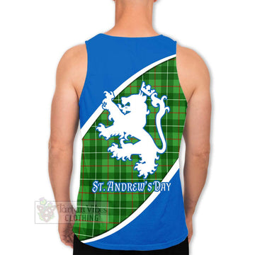 Tartan Vibes Clothing Galloway Family Crest Tartan Men's Tank Top Celebrate Saint Andrew's Day in Style