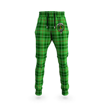 Galloway Tartan Joggers Pants with Family Crest