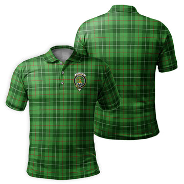 Galloway Tartan Men's Polo Shirt with Family Crest