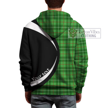Tartan Vibes Clothing Galloway Tartan Hoodie with Family Crest Circle Style