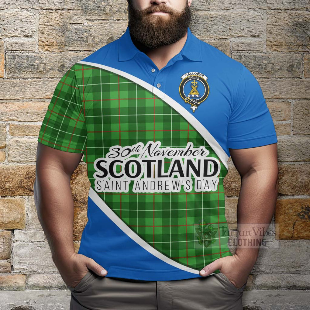Tartan Vibes Clothing Galloway Family Crest Tartan Polo Shirt Celebrate Saint Andrew's Day in Style