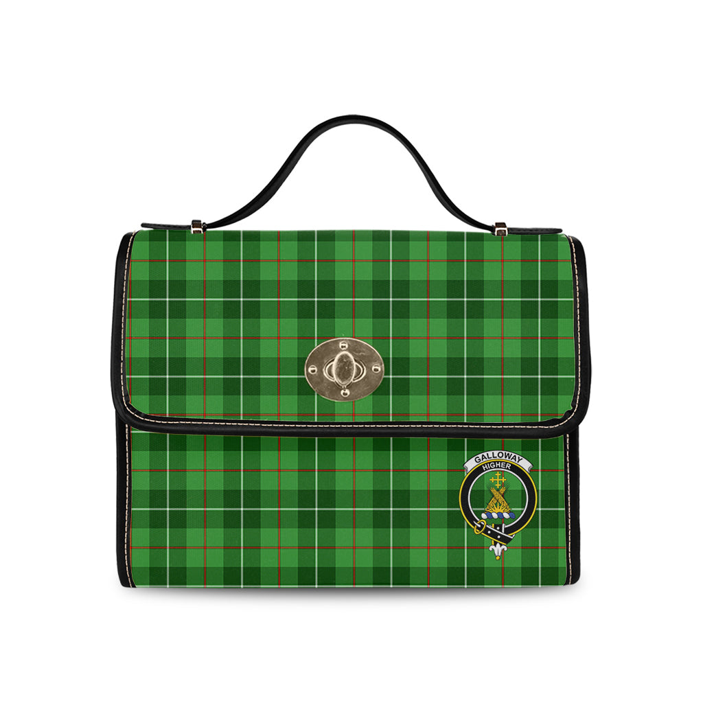 Galloway Tartan Waterproof Canvas Bag with Family Crest - Tartan Vibes Clothing