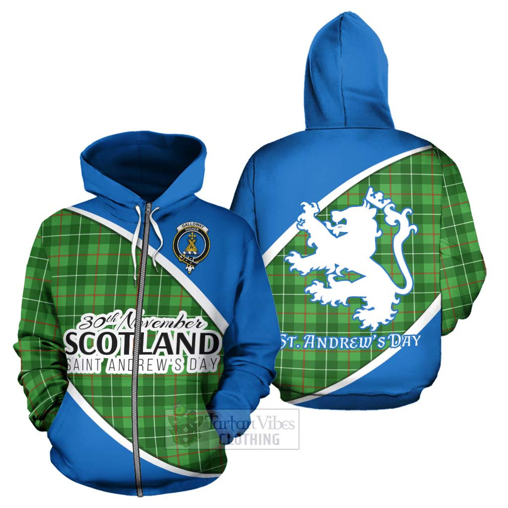 Tartan Vibes Clothing Galloway Family Crest Tartan Hoodie Celebrate Saint Andrew's Day in Style