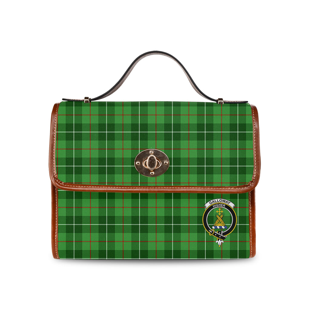Galloway Tartan Waterproof Canvas Bag with Family Crest - Tartan Vibes Clothing